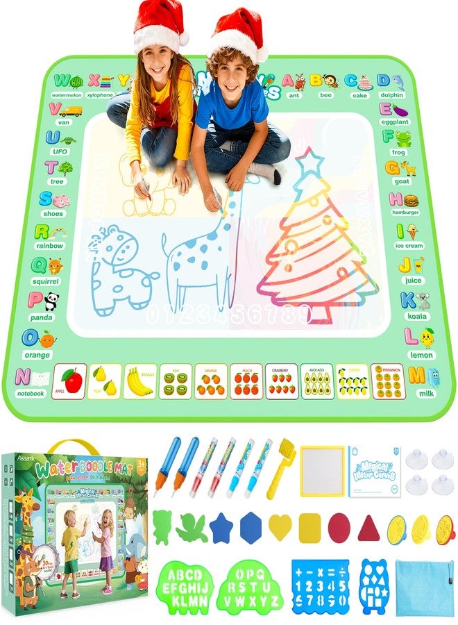 Assark Water Doodle Mat 40 X 32 Iches Mess Free Coloring Magic Drawing Mat Toddlers Educational Kids Toys,Birthday Christmas Gifts for 3 4 5 6 7 8 Years Old Boys Girls - Image 1